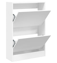 Schuhschrank Weiß 60x21x87,5 cm Holzwerkstoff