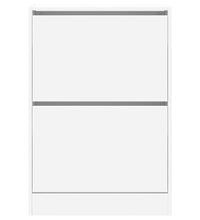 Schuhschrank Weiß 60x21x87,5 cm Holzwerkstoff