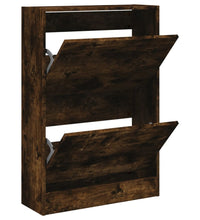 Schuhschrank Räuchereiche 60x21x87,5 cm Holzwerkstoff