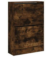 Schuhschrank Räuchereiche 60x21x87,5 cm Holzwerkstoff