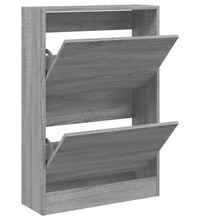 Schuhschrank Grau Sonoma 60x21x87,5 cm Holzwerkstoff