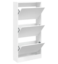 Schuhschrank Weiß 60x21x125,5 cm Holzwerkstoff