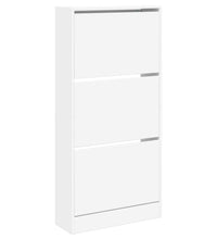 Schuhschrank Weiß 60x21x125,5 cm Holzwerkstoff