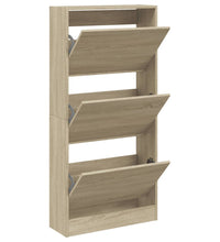 Schuhschrank Sonoma-Eiche 60x21x125,5 cm Holzwerkstoff