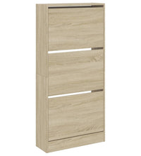 Schuhschrank Sonoma-Eiche 60x21x125,5 cm Holzwerkstoff