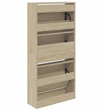 Schuhschrank Sonoma-Eiche 60x21x125,5 cm Holzwerkstoff