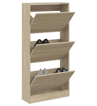 Schuhschrank Sonoma-Eiche 60x21x125,5 cm Holzwerkstoff
