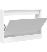 Schuhschrank Weiß 80x21x57 cm Holzwerkstoff