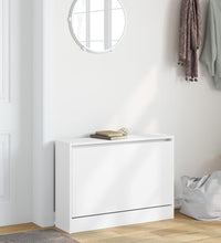 Schuhschrank Weiß 80x21x57 cm Holzwerkstoff