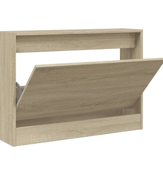 Schuhschrank Sonoma-Eiche 80x21x57 cm Holzwerkstoff