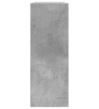 Schuhschrank Betongrau 80x21x57 cm Holzwerkstoff