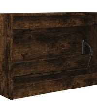Schuhschrank Räuchereiche 80x21x57 cm Holzwerkstoff