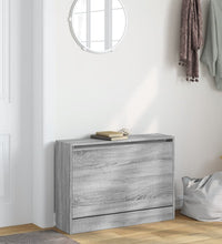 Schuhschrank Grau Sonoma 80x21x57 cm Holzwerkstoff