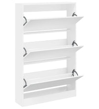 Schuhschrank Weiß 80x21x125,5 cm Holzwerkstoff