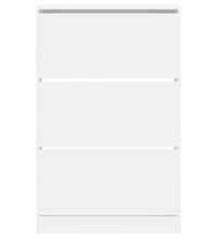 Schuhschrank Weiß 80x21x125,5 cm Holzwerkstoff