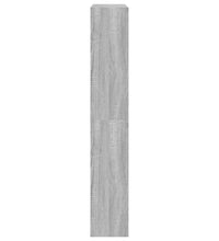 Schuhschrank Grau Sonoma 80x21x125,5 cm Holzwerkstoff