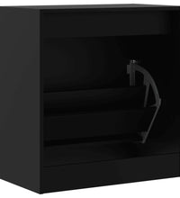 Schuhschrank Schwarz 60x34x63,5 cm Holzwerkstoff