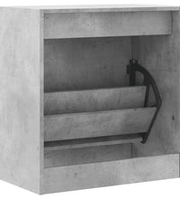 Schuhschrank Betongrau 60x34x63,5 cm Holzwerkstoff