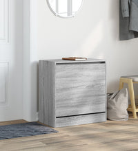 Schuhschrank Grau Sonoma 60x34x63,5 cm Holzwerkstoff