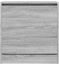 Schuhschrank Grau Sonoma 60x34x63,5 cm Holzwerkstoff