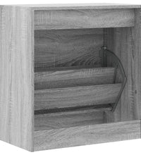 Schuhschrank Grau Sonoma 60x34x63,5 cm Holzwerkstoff