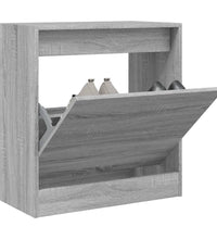 Schuhschrank Grau Sonoma 60x34x63,5 cm Holzwerkstoff