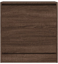 Schuhschrank Braun Eichen-Optik 60x34x63,5 cm Holzwerkstoff