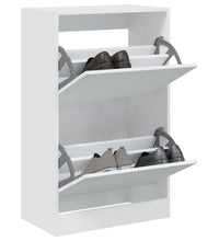 Schuhschrank Weiß 60x34x96,5 cm Holzwerkstoff