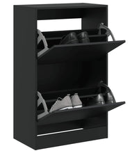 Schuhschrank Schwarz 60x34x96,5 cm Holzwerkstoff