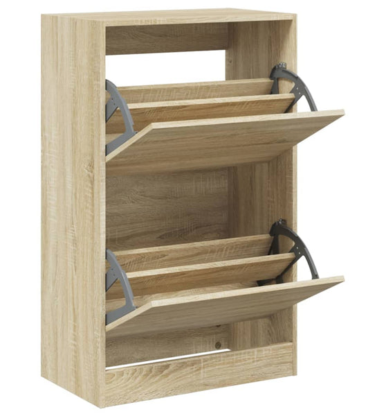 Schuhschrank Sonoma-Eiche 60x34x96,5 cm Holzwerkstoff