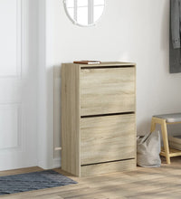 Schuhschrank Sonoma-Eiche 60x34x96,5 cm Holzwerkstoff