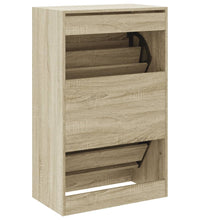 Schuhschrank Sonoma-Eiche 60x34x96,5 cm Holzwerkstoff