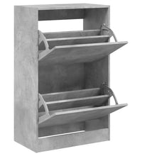 Schuhschrank Betongrau 60x34x96,5 cm Holzwerkstoff