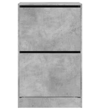 Schuhschrank Betongrau 60x34x96,5 cm Holzwerkstoff