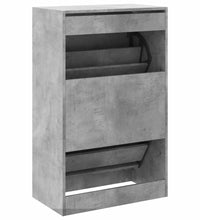 Schuhschrank Betongrau 60x34x96,5 cm Holzwerkstoff