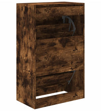 Schuhschrank Räuchereiche 60x34x96,5 cm Holzwerkstoff