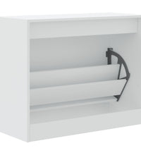 Schuhschrank Weiß 80x34x63 cm Holzwerkstoff