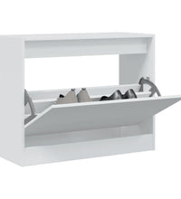 Schuhschrank Weiß 80x34x63 cm Holzwerkstoff