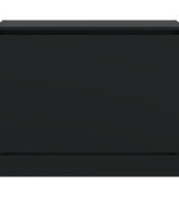 Schuhschrank Schwarz 80x34x63 cm Holzwerkstoff