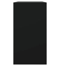 Schuhschrank Schwarz 80x34x63 cm Holzwerkstoff