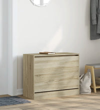 Schuhschrank Sonoma-Eiche 80x34x63 cm Holzwerkstoff