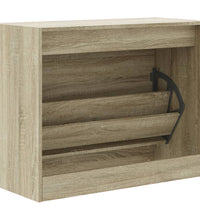 Schuhschrank Sonoma-Eiche 80x34x63 cm Holzwerkstoff