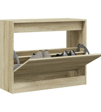 Schuhschrank Sonoma-Eiche 80x34x63 cm Holzwerkstoff
