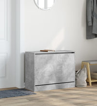 Schuhschrank Betongrau 80x34x63 cm Holzwerkstoff