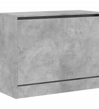 Schuhschrank Betongrau 80x34x63 cm Holzwerkstoff