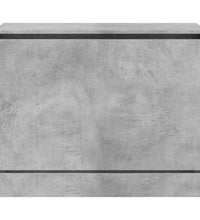 Schuhschrank Betongrau 80x34x63 cm Holzwerkstoff