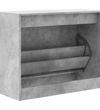 Schuhschrank Betongrau 80x34x63 cm Holzwerkstoff