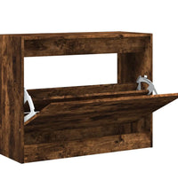 Schuhschrank Räuchereiche 80x34x63 cm Holzwerkstoff