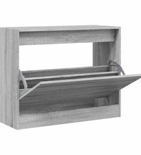Schuhschrank Grau Sonoma 80x34x63 cm Holzwerkstoff