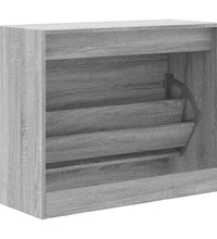 Schuhschrank Grau Sonoma 80x34x63 cm Holzwerkstoff